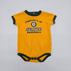 Oakland Athletics Baseball Baby Bodysuit MLB Genuine Merchandise 3-6 Months